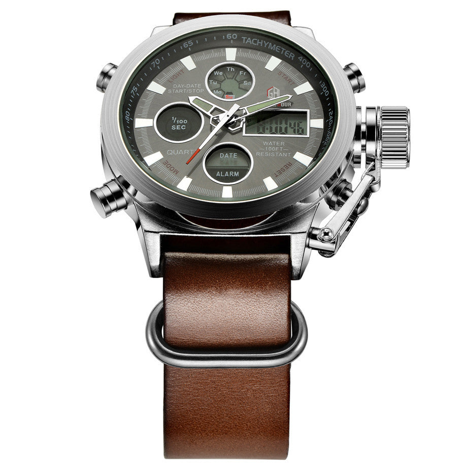 Relogio Masculino Luxusmarke Herrenuhren Herren Quarz Stunde Analog Digital LED Sportuhr Herren Army Military Armbanduhr