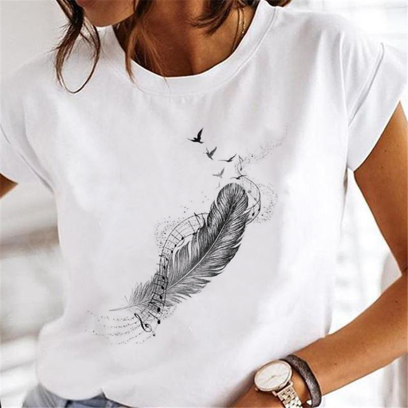 Frauen Löwenzahn T-shirts Mode Kleidung Cartoon Kleidung Wa