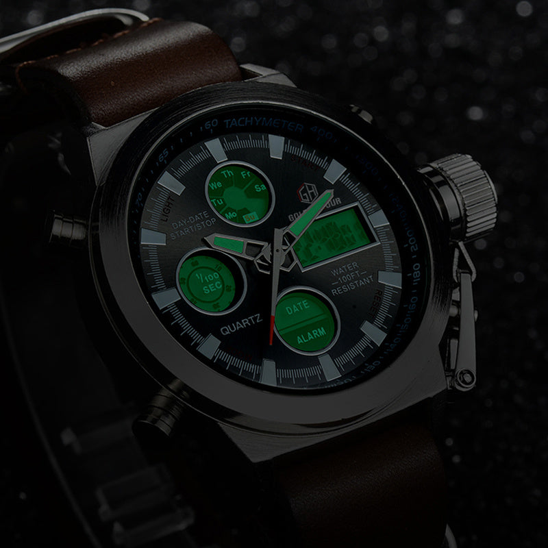 Relogio Masculino Luxusmarke Herrenuhren Herren Quarz Stunde Analog Digital LED Sportuhr Herren Army Military Armbanduhr