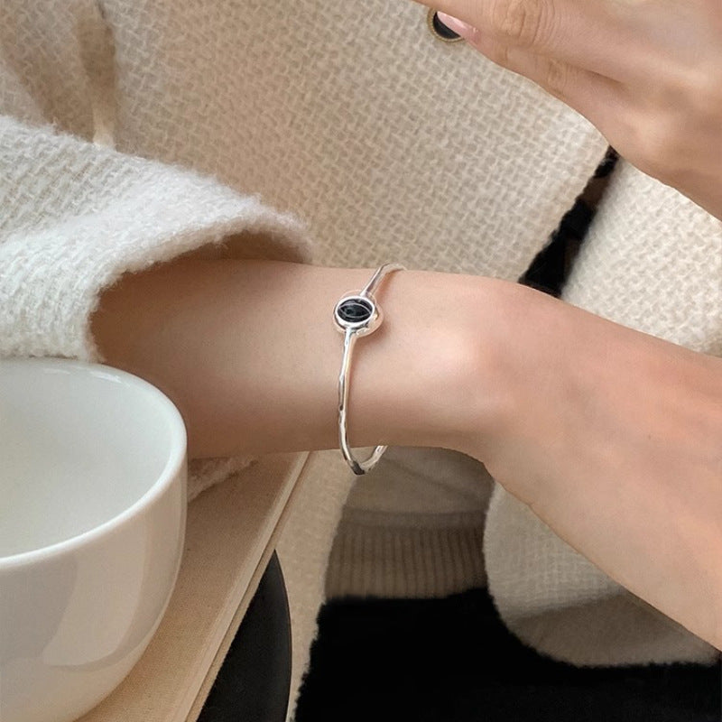 Elegantes Cold Feeling Aquamarin Armband für Damen