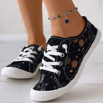 Lace Flats Schuhe Sommermode Freizeitschuhe Damen
