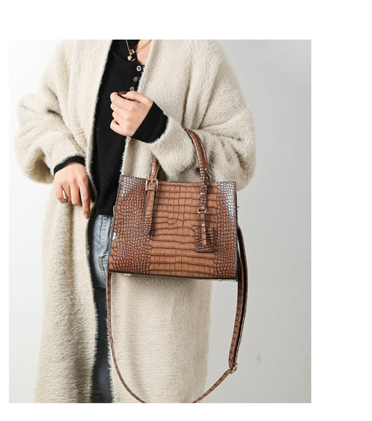Lackleder Muster Mode Tasche Damen