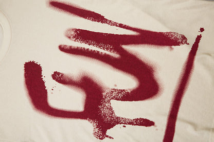 Mode Graffiti Brief Kurzarm Herren Kleidung
