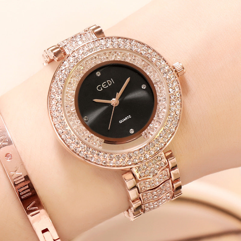 Damenuhr mit Diamantarmband