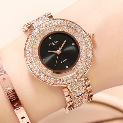 Damenuhr mit Diamantarmband