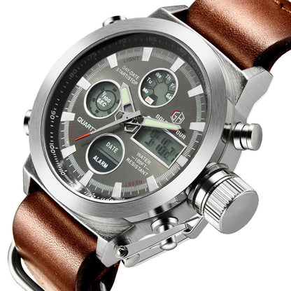Relogio Masculino Luxusmarke Herrenuhren Herren Quarz Stunde Analog Digital LED Sportuhr Herren Army Military Armbanduhr