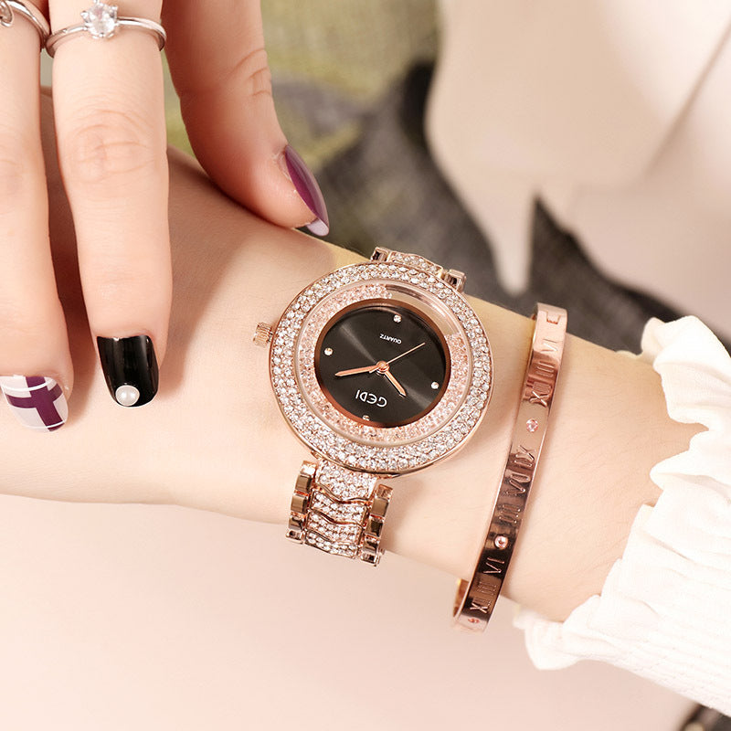 Damenuhr mit Diamantarmband