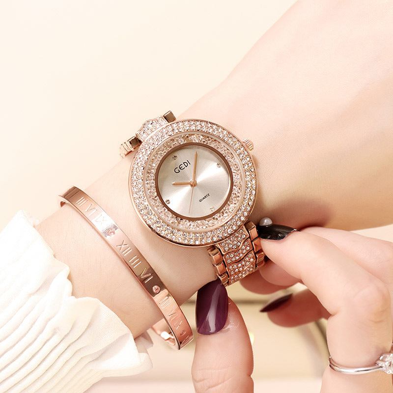 Damenuhr mit Diamantarmband