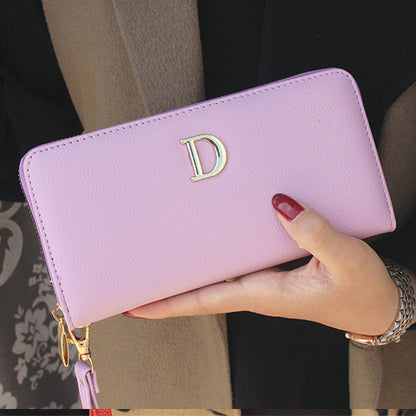 Lange Brieftasche Frauen Leder Damen Mode