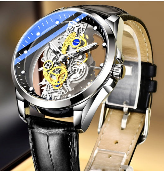 Herrenuhr Skelett Automatik Quarzuhr Gold Skelett Vintage Herrenuhr Herrenuhren Top-Marke Luxus