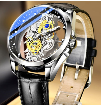 Herrenuhr Skelett Automatik Quarzuhr Gold Skelett Vintage Herrenuhr Herrenuhren Top-Marke Luxus