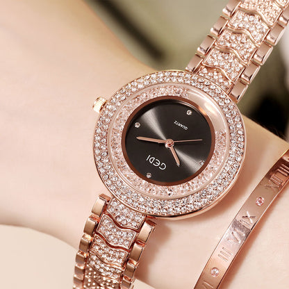 Damenuhr mit Diamantarmband