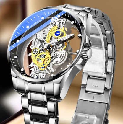Herrenuhr Skelett Automatik Quarzuhr Gold Skelett Vintage Herrenuhr Herrenuhren Top-Marke Luxus