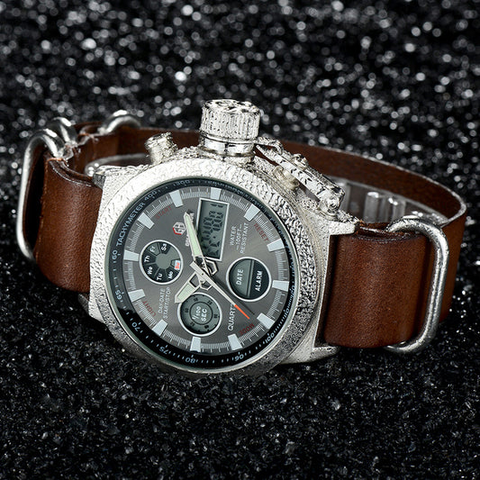 Relogio Masculino Luxusmarke Herrenuhren Herren Quarz Stunde Analog Digital LED Sportuhr Herren Army Military Armbanduhr