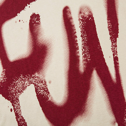 Mode Graffiti Brief Kurzarm Herren Kleidung