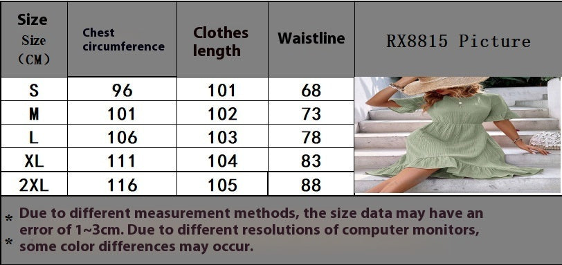 Europäische und amerikanische Damenbekleidung Neue gebundene Lotusblatt Kurzarm Mode Kleid Frauen
