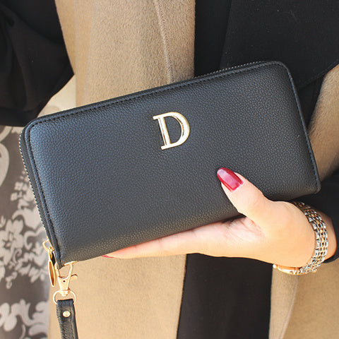 Lange Brieftasche Frauen Leder Damen Mode