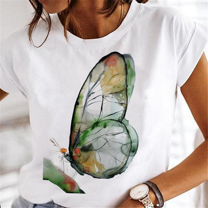 Frauen Löwenzahn T-shirts Mode Kleidung Cartoon Kleidung Wa