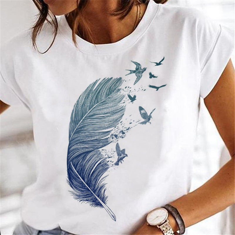Frauen Löwenzahn T-shirts Mode Kleidung Cartoon Kleidung Wa