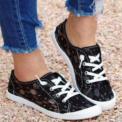 Lace Flats Schuhe Sommermode Freizeitschuhe Damen