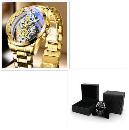 Herrenuhr Skelett Automatik Quarzuhr Gold Skelett Vintage Herrenuhr Herrenuhren Top-Marke Luxus