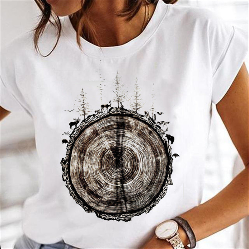 Frauen Löwenzahn T-shirts Mode Kleidung Cartoon Kleidung Wa