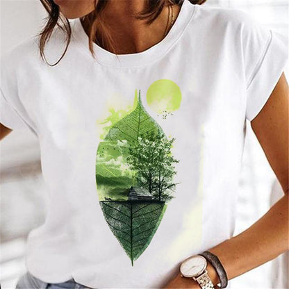 Frauen Löwenzahn T-shirts Mode Kleidung Cartoon Kleidung Wa