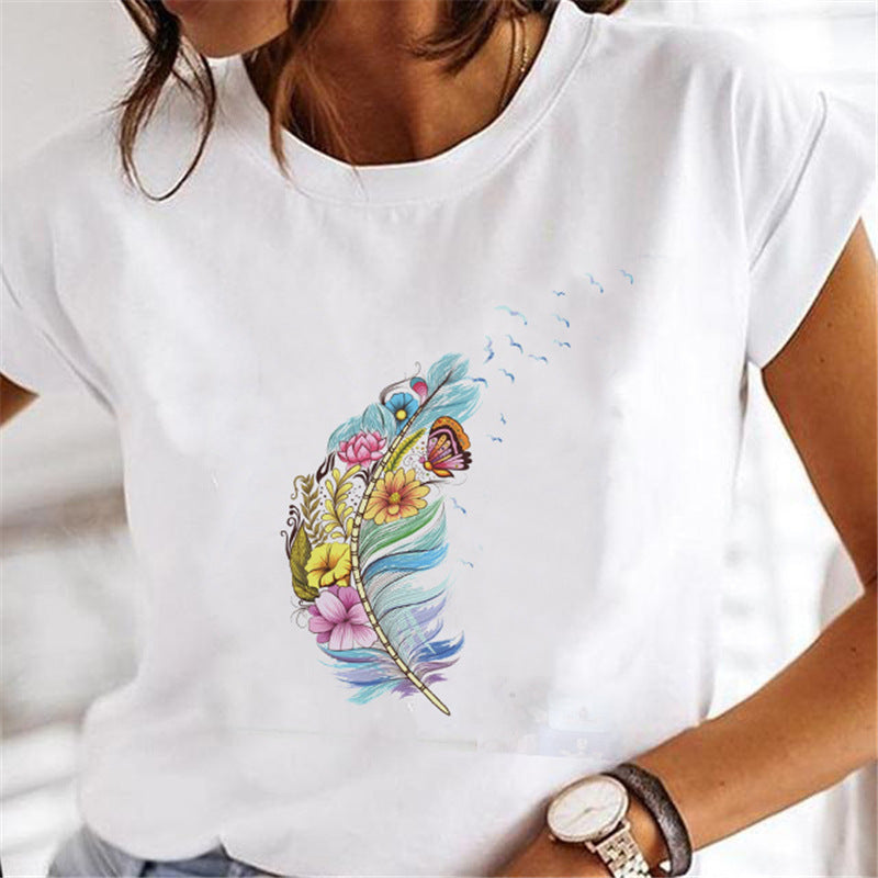 Frauen Löwenzahn T-shirts Mode Kleidung Cartoon Kleidung Wa