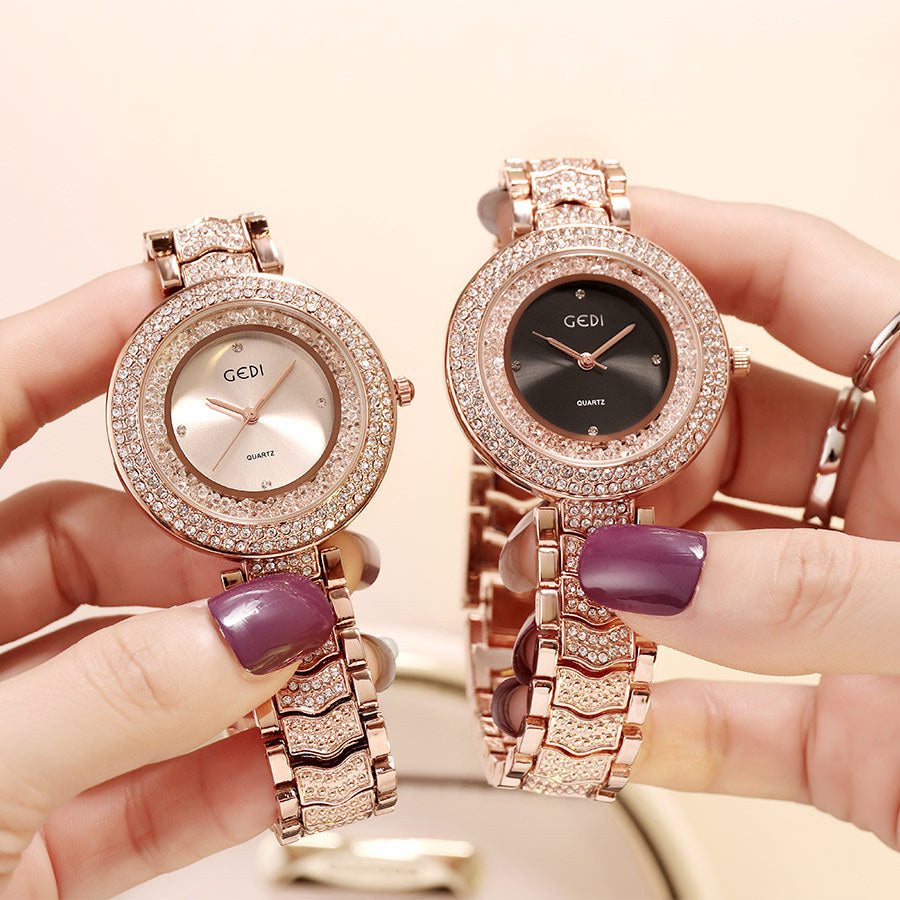 Damenuhr mit Diamantarmband