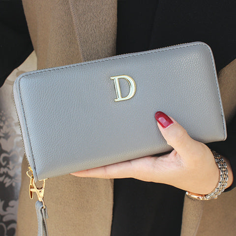 Lange Brieftasche Frauen Leder Damen Mode