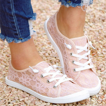 Lace Flats Schuhe Sommermode Freizeitschuhe Damen