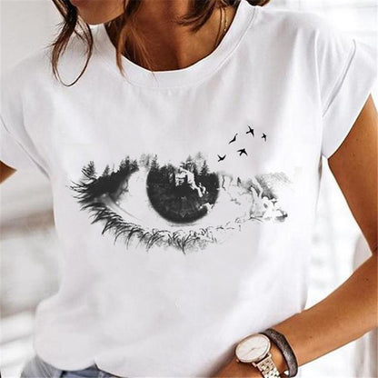 Frauen Löwenzahn T-shirts Mode Kleidung Cartoon Kleidung Wa