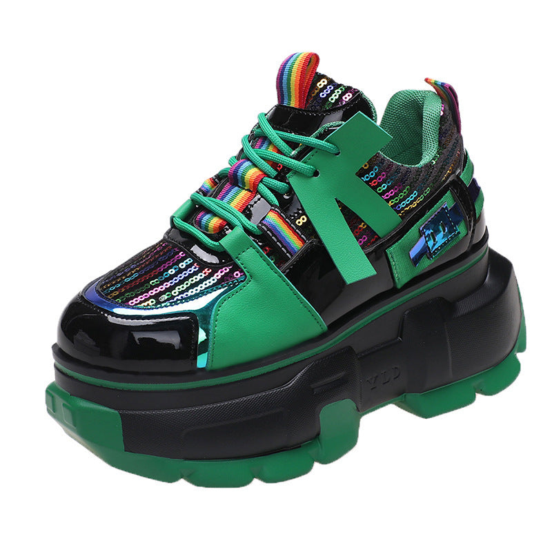 Daddy's Shoes Fashion Single Schuhe Trendy Schnürschuhe Damen