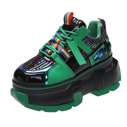 Daddy's Shoes Fashion Single Schuhe Trendy Schnürschuhe Damen