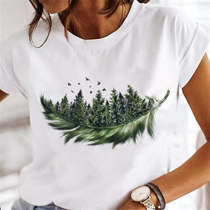 Frauen Löwenzahn T-shirts Mode Kleidung Cartoon Kleidung Wa