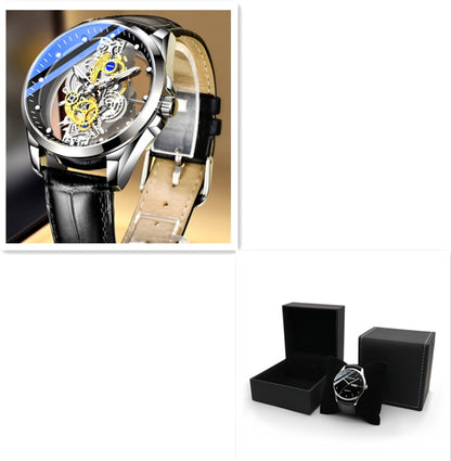 Herrenuhr Skelett Automatik Quarzuhr Gold Skelett Vintage Herrenuhr Herrenuhren Top-Marke Luxus