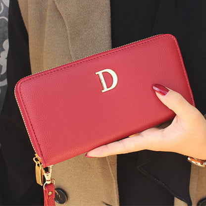 Lange Brieftasche Frauen Leder Damen Mode
