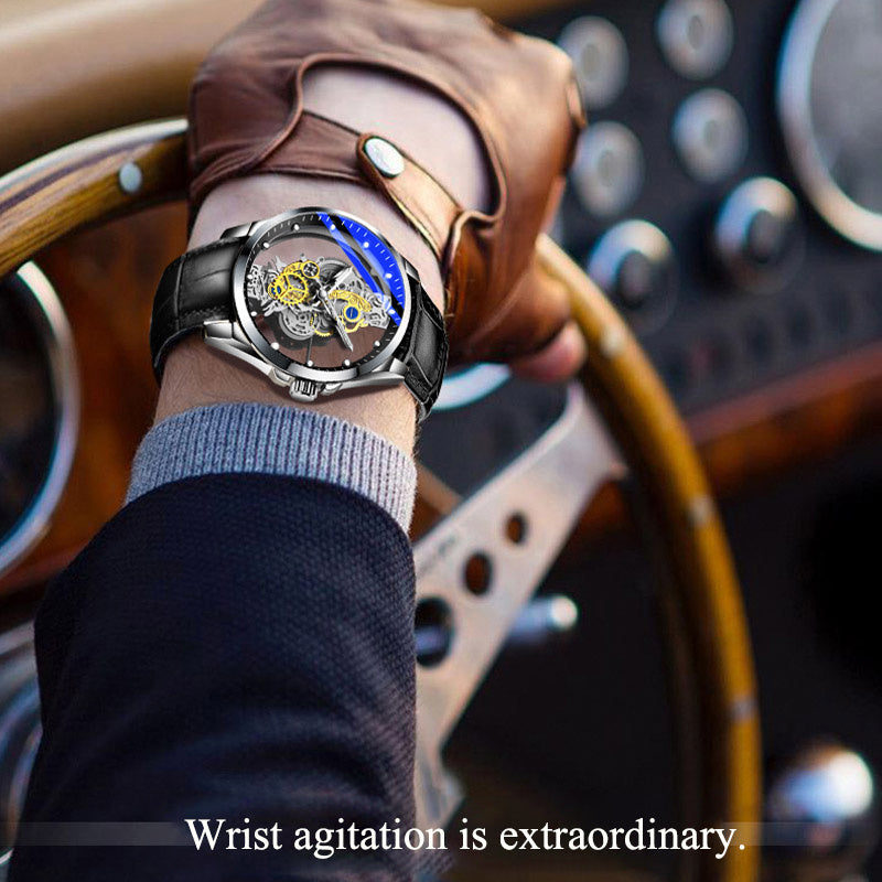Herrenuhr Skelett Automatik Quarzuhr Gold Skelett Vintage Herrenuhr Herrenuhren Top-Marke Luxus