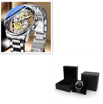 Herrenuhr Skelett Automatik Quarzuhr Gold Skelett Vintage Herrenuhr Herrenuhren Top-Marke Luxus